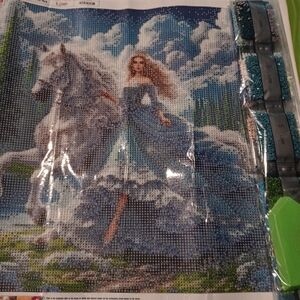 Diamond Painting Kit with Horse and Woman 40x40